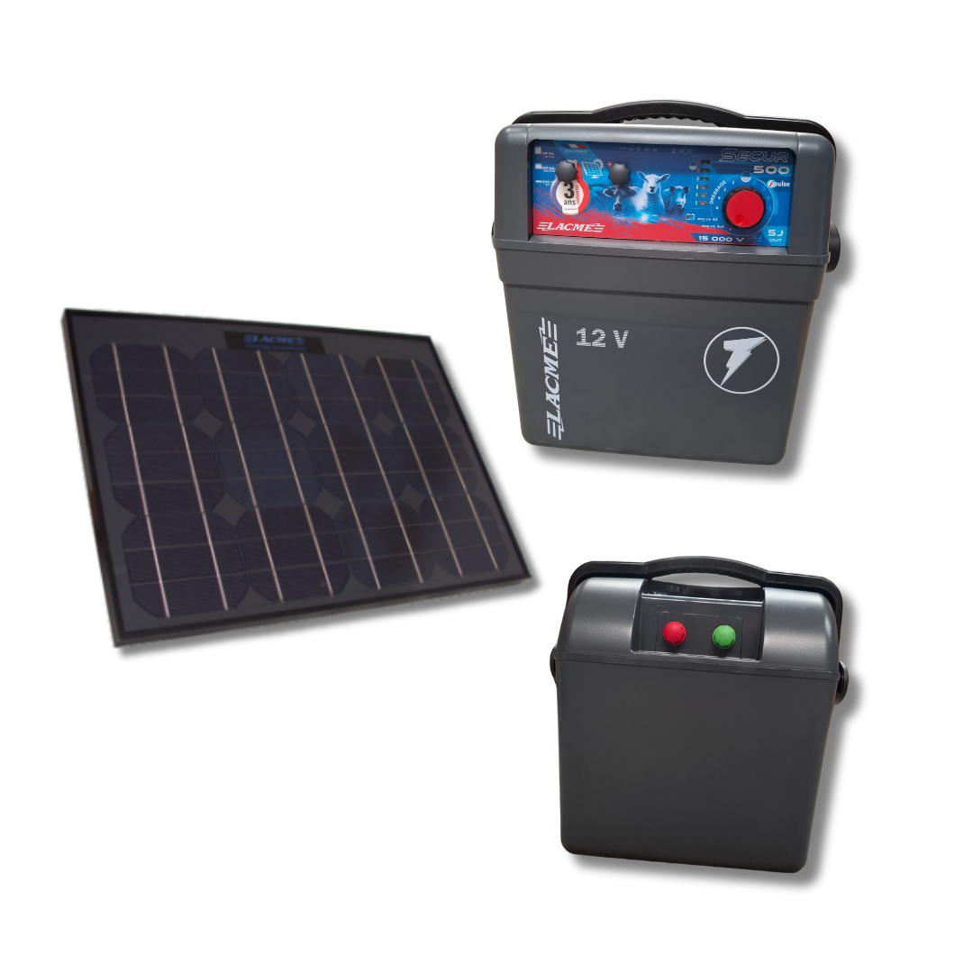 Eletrificadora Secur Sun 33W = Secur 500 + Painel 33W