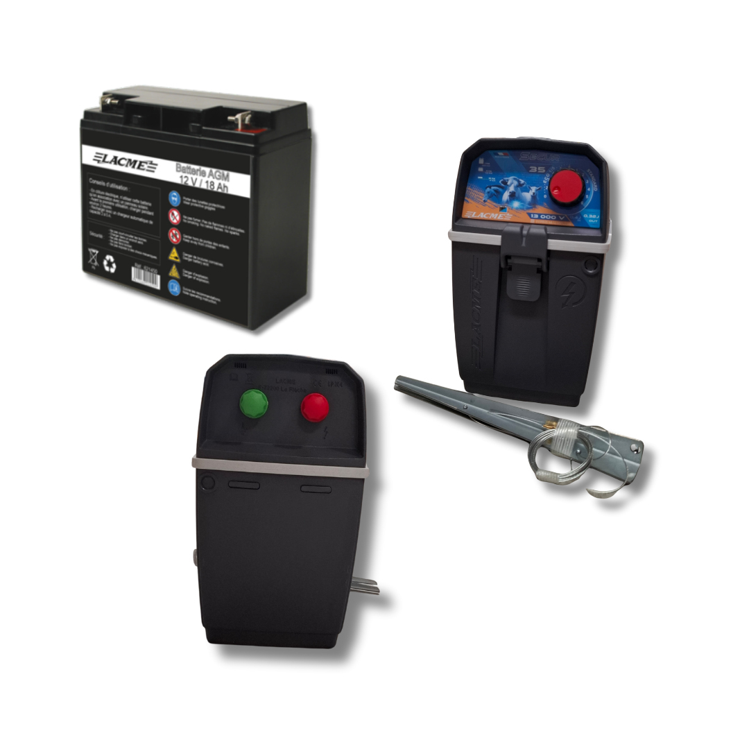 Eletrificadora Secur 35 Solar com Bateria de 12V/18Ah