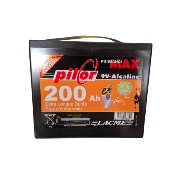 Pilha Alcalina Pilor 9V/200Ah