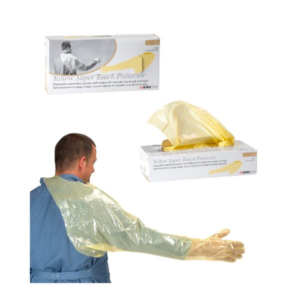 Luvas Krutex, Super Sensíveis com protetor de ombro – Amarelas