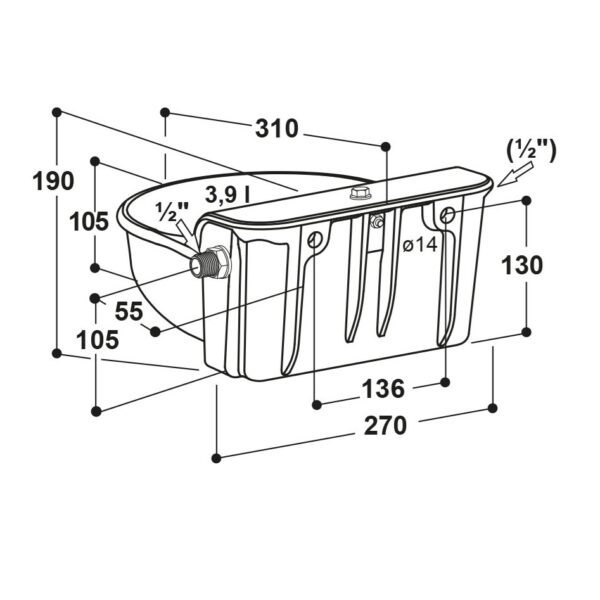 Bebedouro nível constante 341
